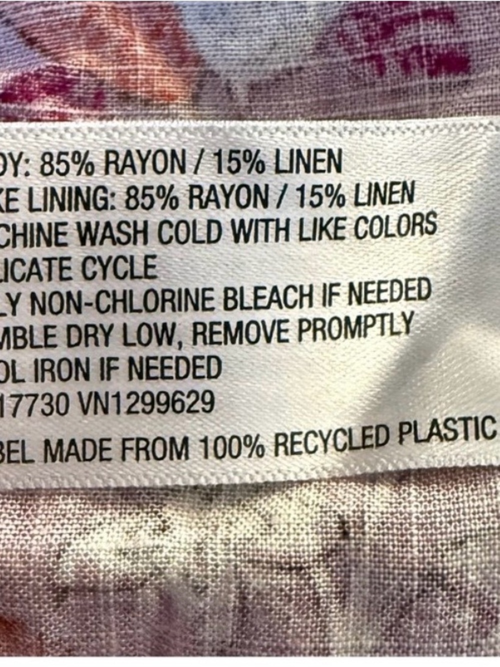 Knox Rose Pink and Orange Floral Blouse Button Down - Picture 4 of 4